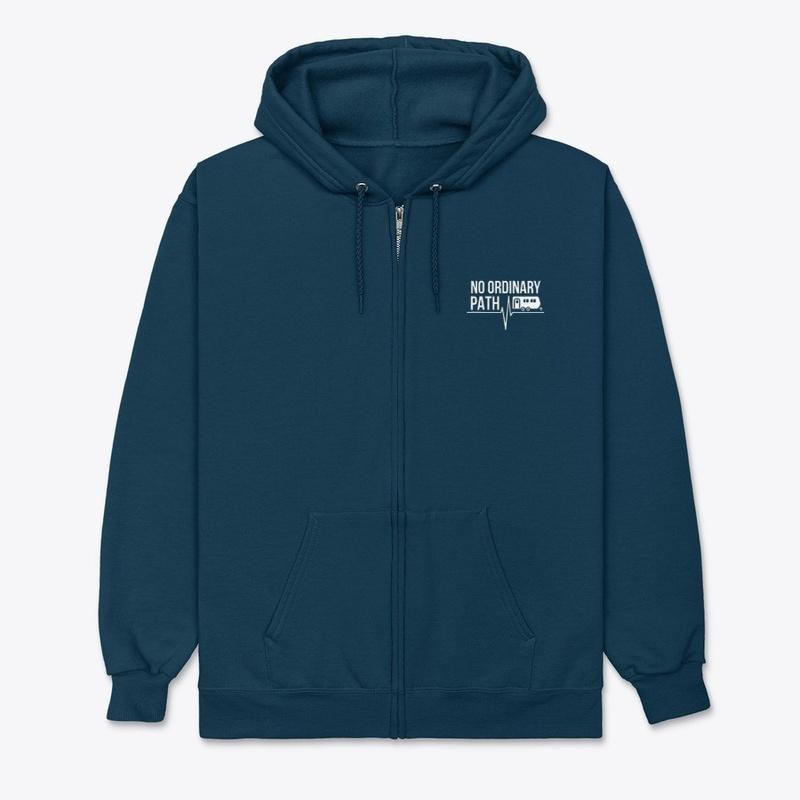 No Ordinary Path Zipper Hoodie